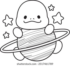 Free printable cute turtle for kindergarten.
Preschool outline printable education turtle animal.
Turtle hugging a planet
