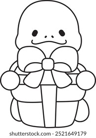 Free printable cute turtle for kindergarten.
Preschool outline printable education turtle animal.
Turtle bring a gift box