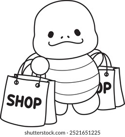 Free printable cute turtle for kindergarten.
Preschool outline printable education turtle animal.
Turtle bring a shopping bag