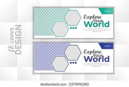 Free PSD business and corporate facebook cover design template. 