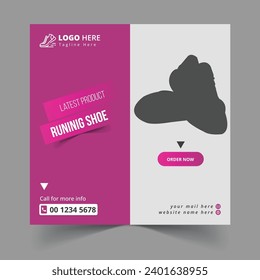 Free PSD shoes sale for social media post or square banner template design