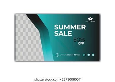 Free PSD summer sale landing page