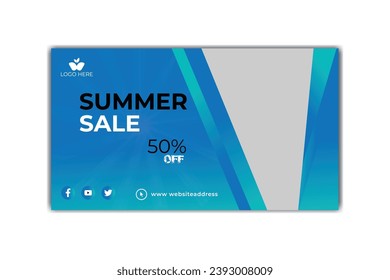  Free PSD summer sale landing page 