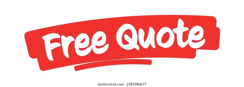 Free quote on white background