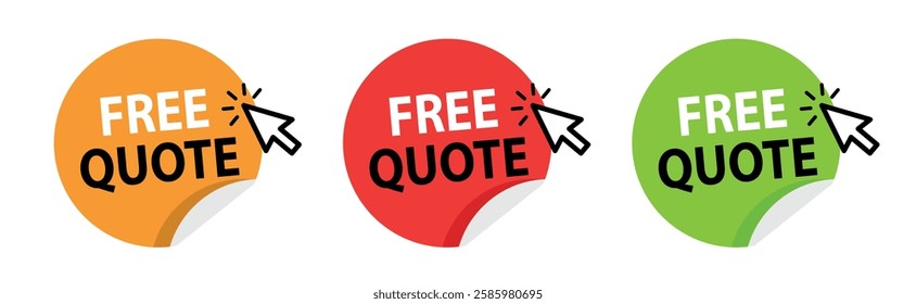 Free quote on white background
