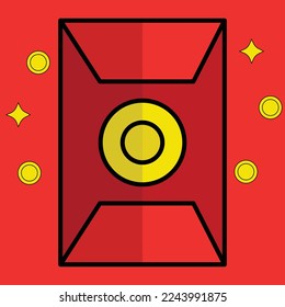 Free red envelope Chinese cartoon