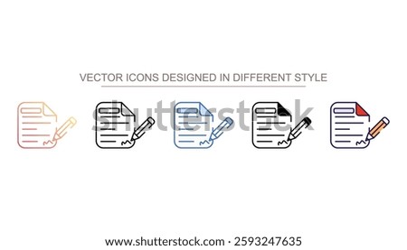 Free Registration icon design with white background stock illustration