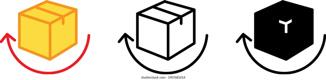 Free Return delivery icon , vector