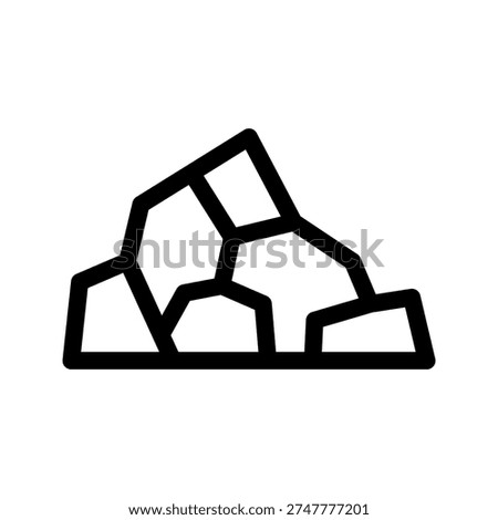 Free Rock Icon Vector Symbol Design Illustration