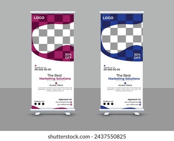 free roll up banner design