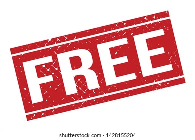 Free Rubber Stamp. Free Rubber Grunge Stamp Seal Vector Illustration - Vector