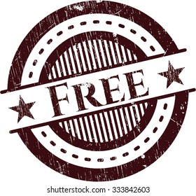 Free rubber stamp with grunge texture