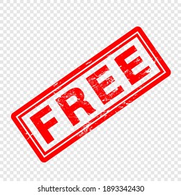 Free rubber stamp and sticker vector