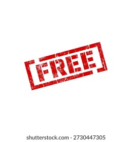 Free - rubber stamp - vector illustration