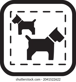 
Free running area for dogs
