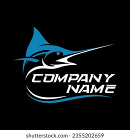 free sailfish illustration vector logo