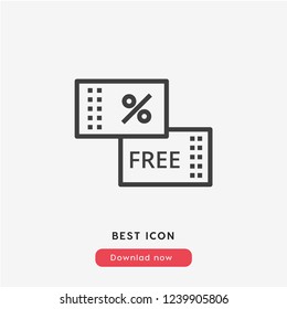 free and sale shopping icon vector