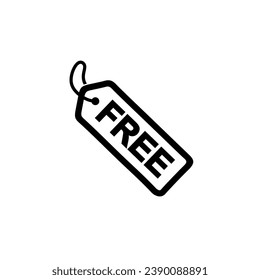 free sale tag label icon isolated sticker badge logo design elements vector illustration