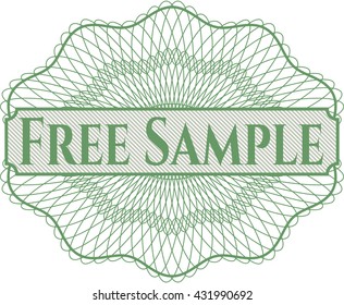Free Sample abstract linear rosette