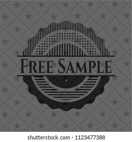 Free Sample black emblem. Vintage.