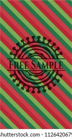 Free Sample christmas style emblem.