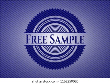 Free Sample emblem with jean texture