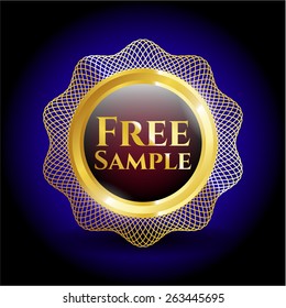 Free Sample golden badge