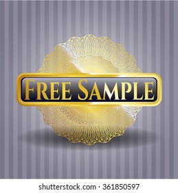 Free Sample golden emblem