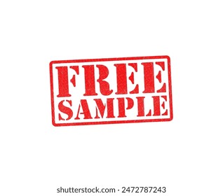 FREE SAMPLE LOGO IS RED COLOUR RUBBER STAMP IS WHITE BACKRGROUND FREE SAMPLE 