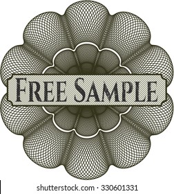 Free Sample money style rosette