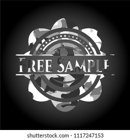 Free Sample on grey camo pattern