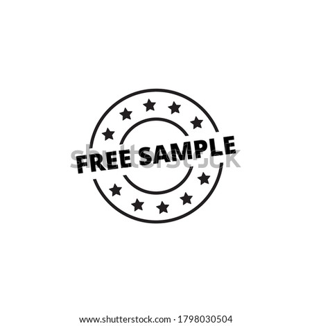 free sample outline flat icon
