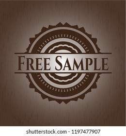 Free Sample realistic wood emblem