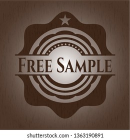 Free Sample Realistic Wood Emblem