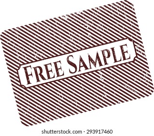 Free Sample rubber grunge stamp