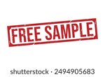 Free sample rubber stamp on white background. Free sample Stamp.