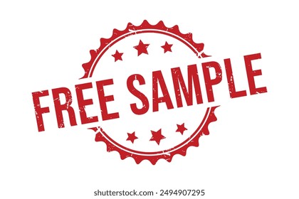 Free sample rubber stamp on white background. Free sample Stamp.