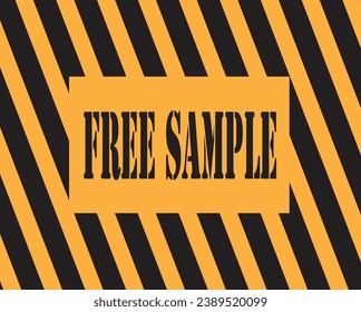 free sample rubber stamp seal vector