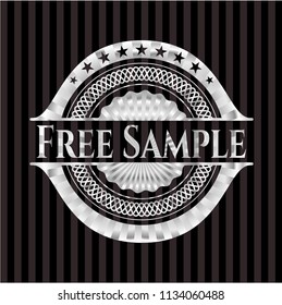 Free Sample silvery emblem or badge