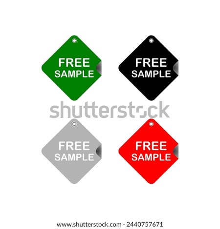 Free sample sticker and labels	