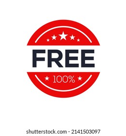 Free seal stamp, Vector illustration.