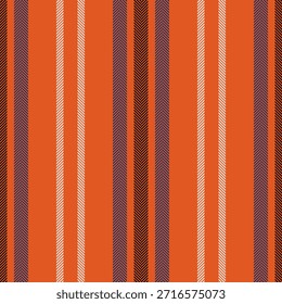 Gratuito listras padrão sem costura, linhas de simplicidade fundo têxtil. Criação textura vetor vertical tecido na paleta de cores laranja e azul.