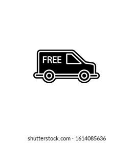 Free sending icon. Simple glyph, flat vector of global logistics icons for ui and ux, website or mobile application
