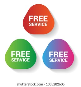 free service - sign,label,sticker
