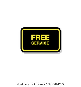 free service - sign,label,sticker