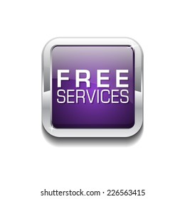 Free Services Purple Vector Icon Button