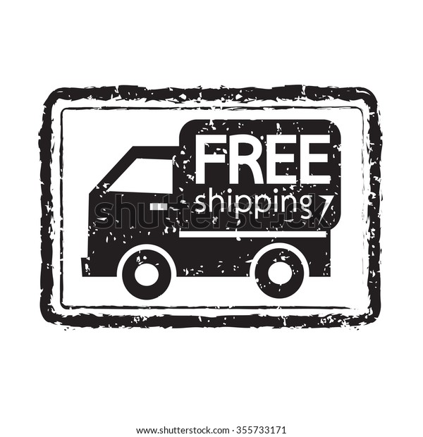 Free\
Shipping Box icon Illustration symbol\
design
