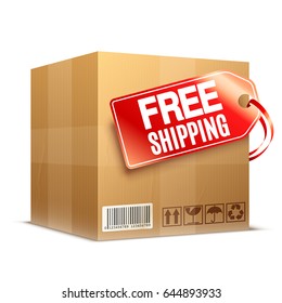 Free Shipping Cardboard Box