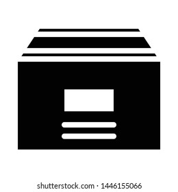 free shipping cardboard icon. flat illustration of free shipping cardboard vector icon for web, pattern, design, etc.