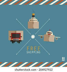 Free shipping carriers made of cardboard boxes